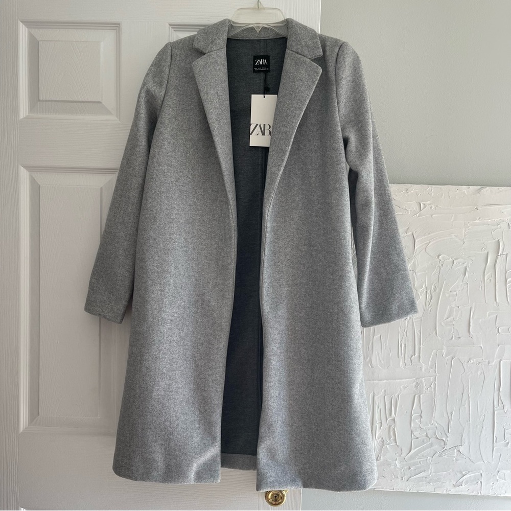 Zara Gray Cloth Coat